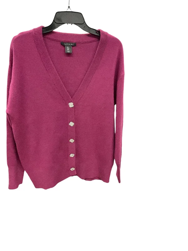 Sweater Cardigan By T Tahari In Pink, Size: S