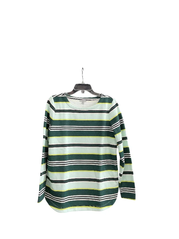 Sweatshirt Crewneck By Talbots In Striped Pattern, Size: M