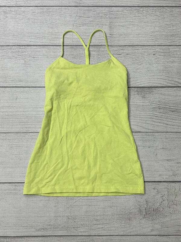 Tank Top By Lululemon In Yellow, Size: 4