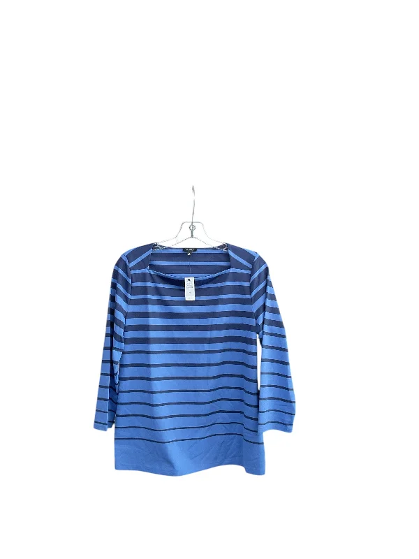 Top Long Sleeve By Talbots In Striped Pattern, Size: M