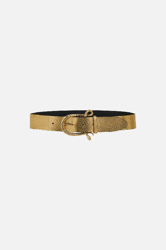 SNAKE BUCKLE BELT GOLD