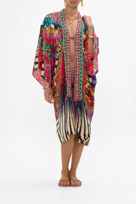 MID LENGTH KIMONO LAYER WITH COLLAR SAHARA SUPERNATURAL