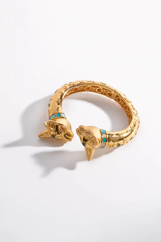 GLOBAL NOMAD BASTET BANGLE GOLD