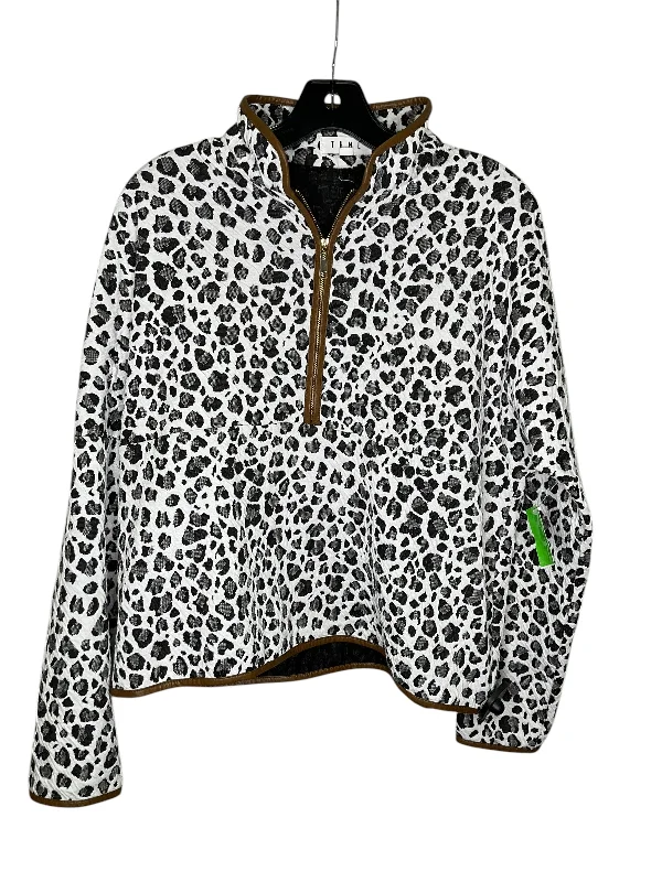 Athletic Jacket By Thml In Animal Print, Size: S