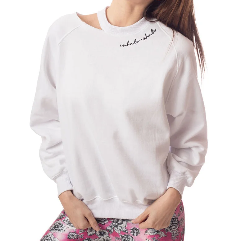 Inhale Exhale Cloud Cutout Sweatshirt